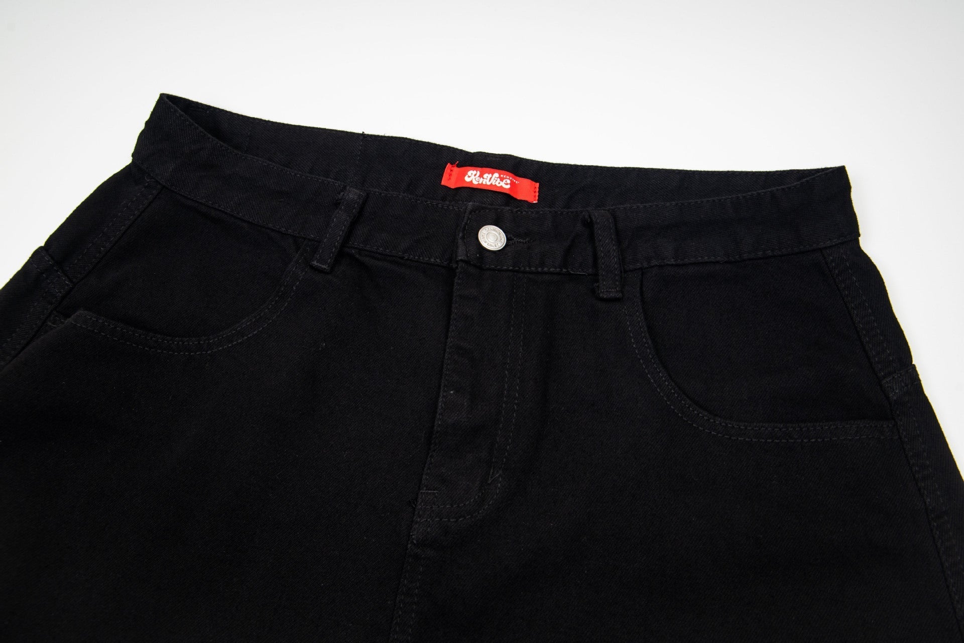 Star Studs Wide Leg Denim Jeans