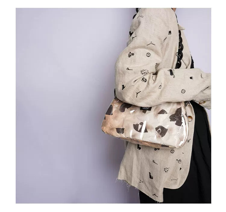 Graphic Design Chain Shoulder Bag