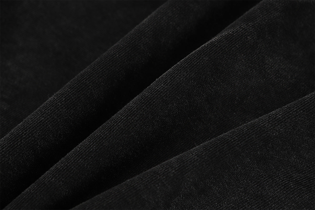 Washed Asymmetrical Zipper Detail Hoodie