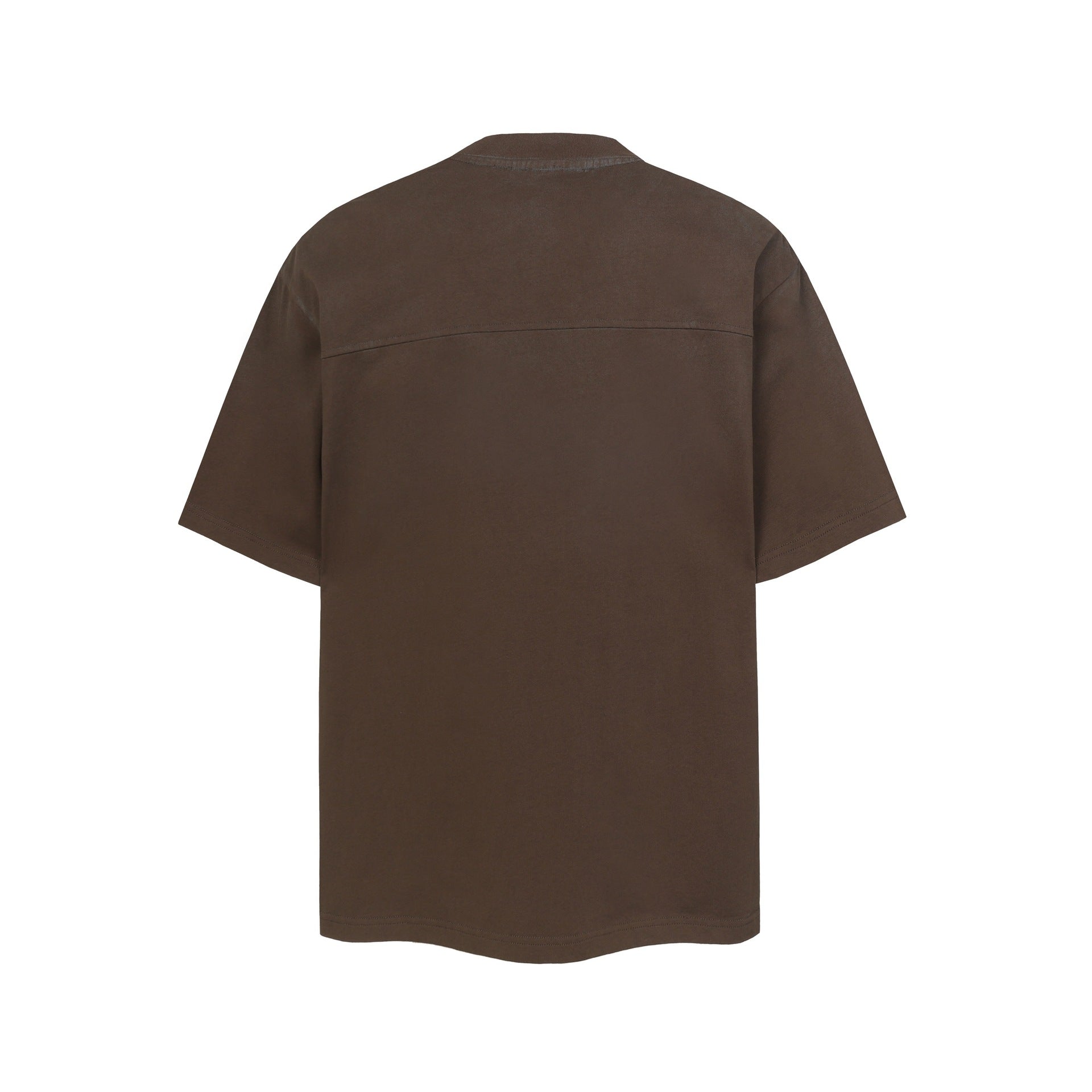 Washed Raw-Edge Splice Short Sleeve T-Shirt