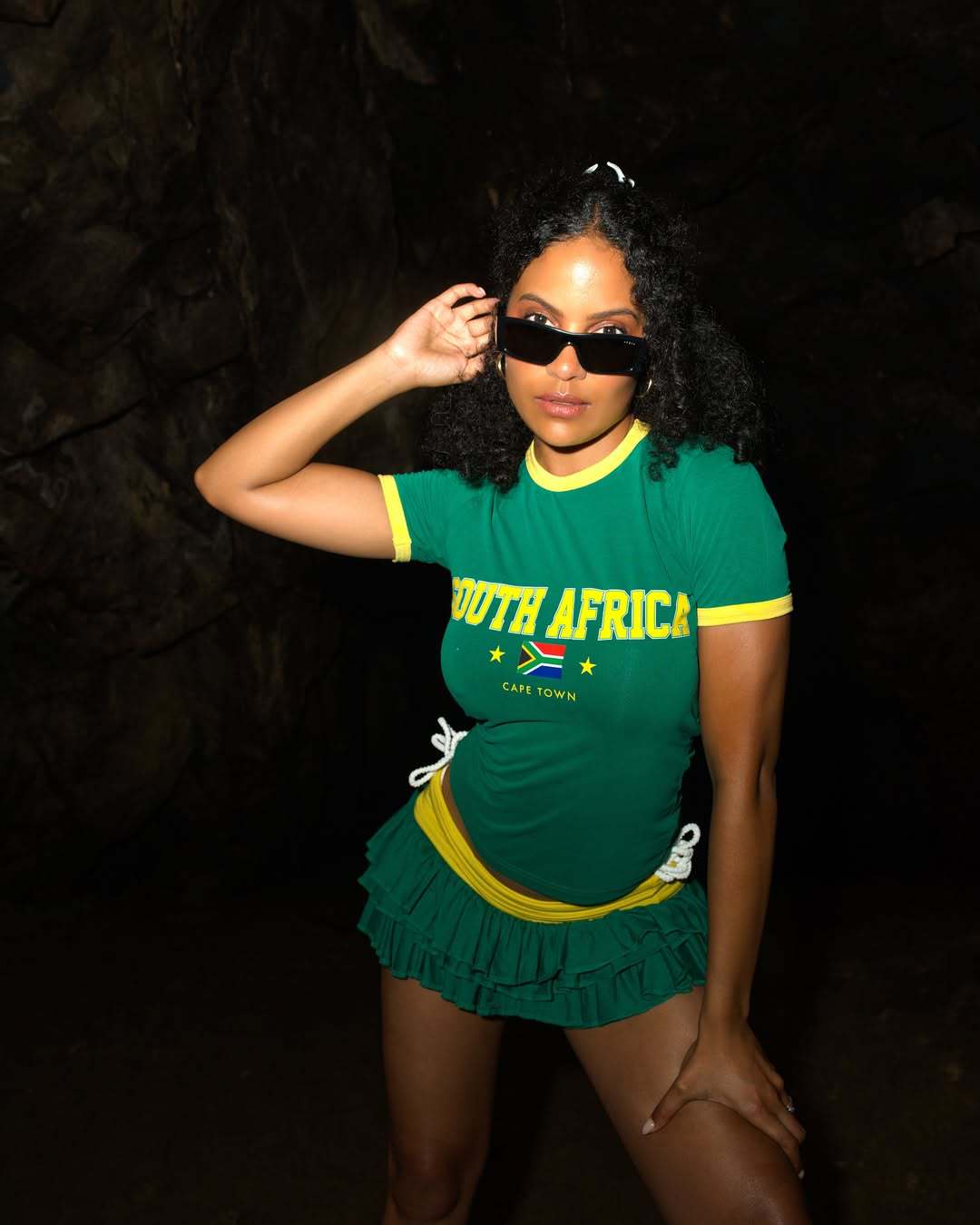 SA Vintage Jersey Cropped T-Shirt