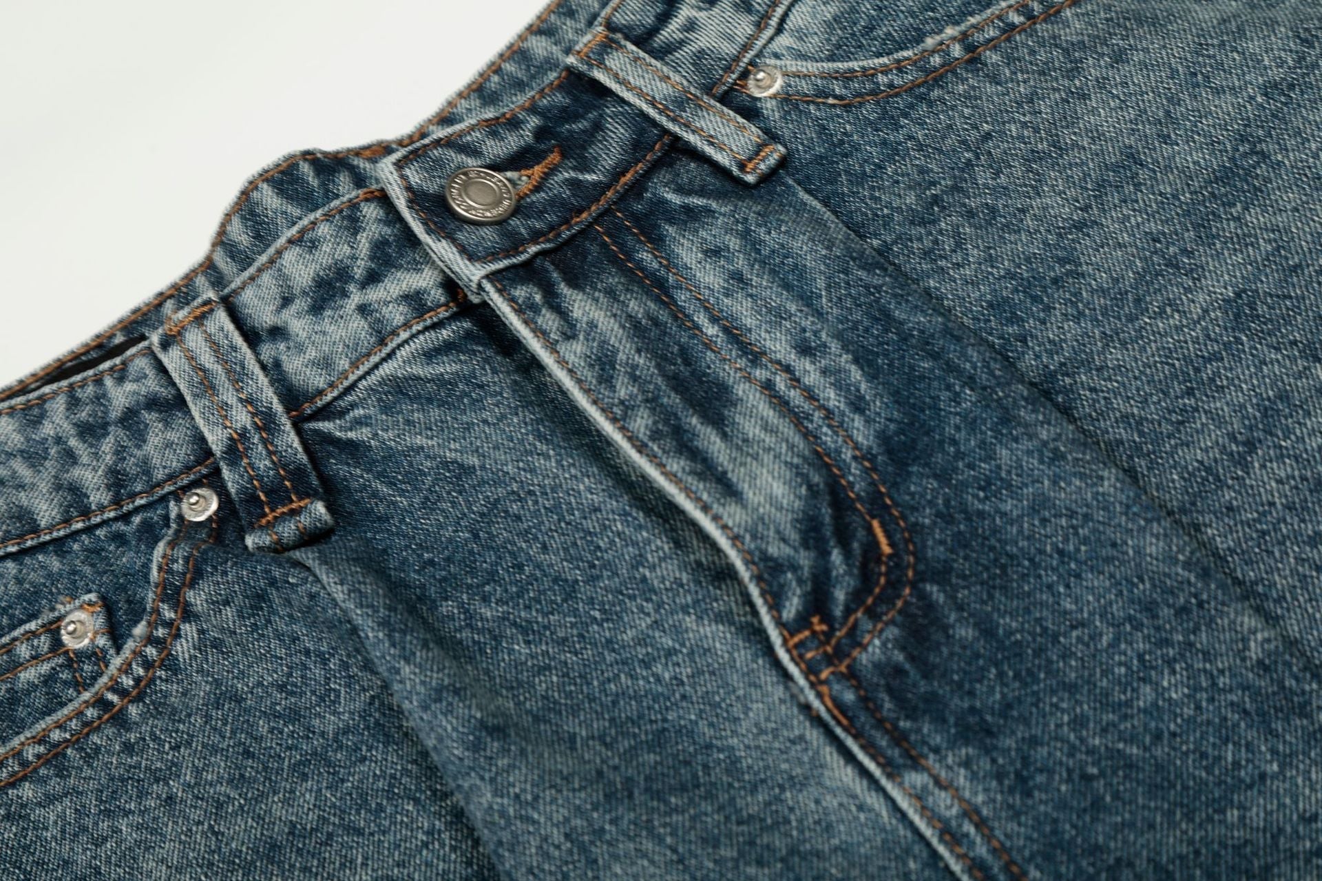 Washed Barrel Wide Leg Denim Jeans