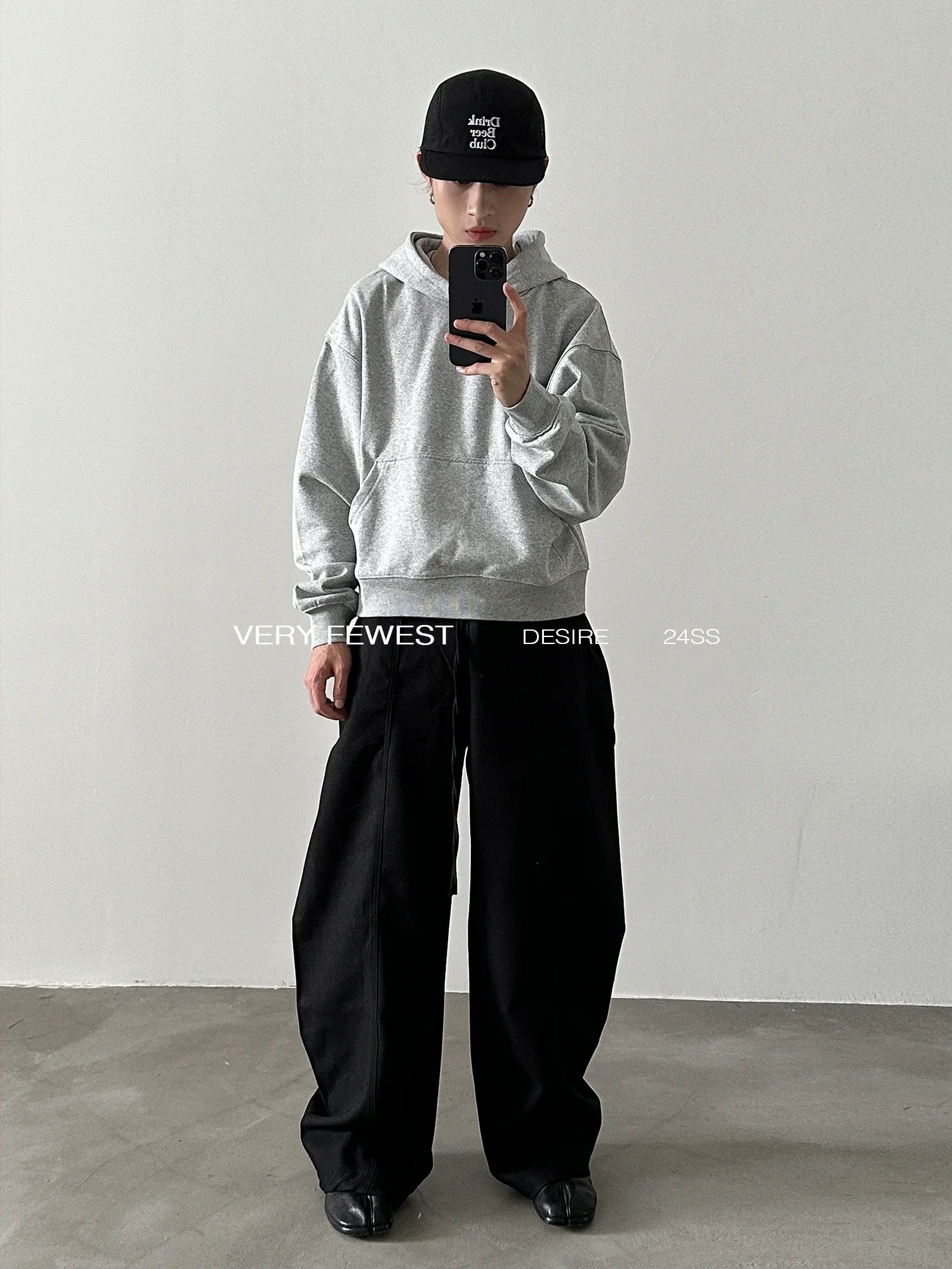 Korte zware basic hoodie