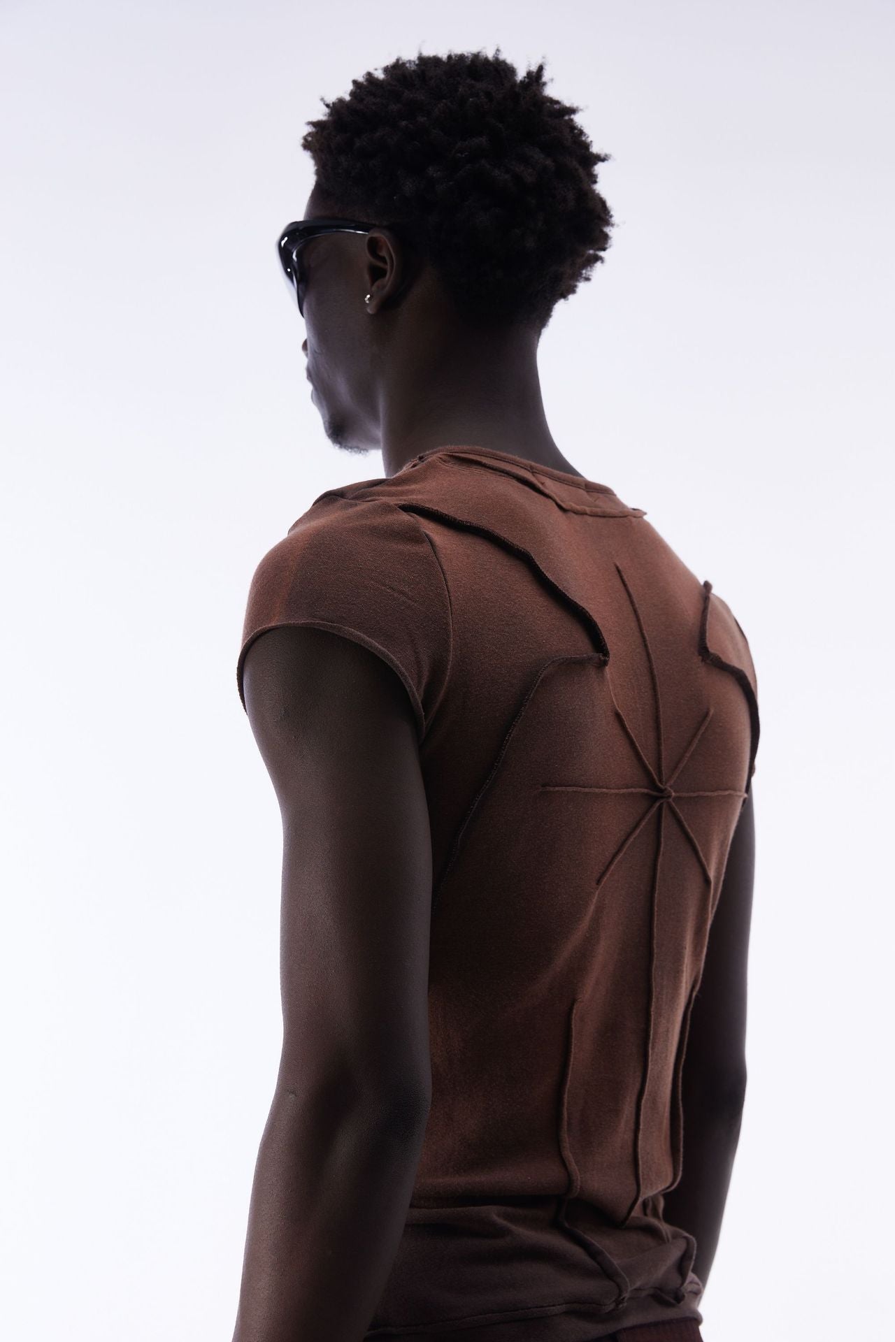 Washed Deconstruction Layered Short Sleeve T-Shirt
