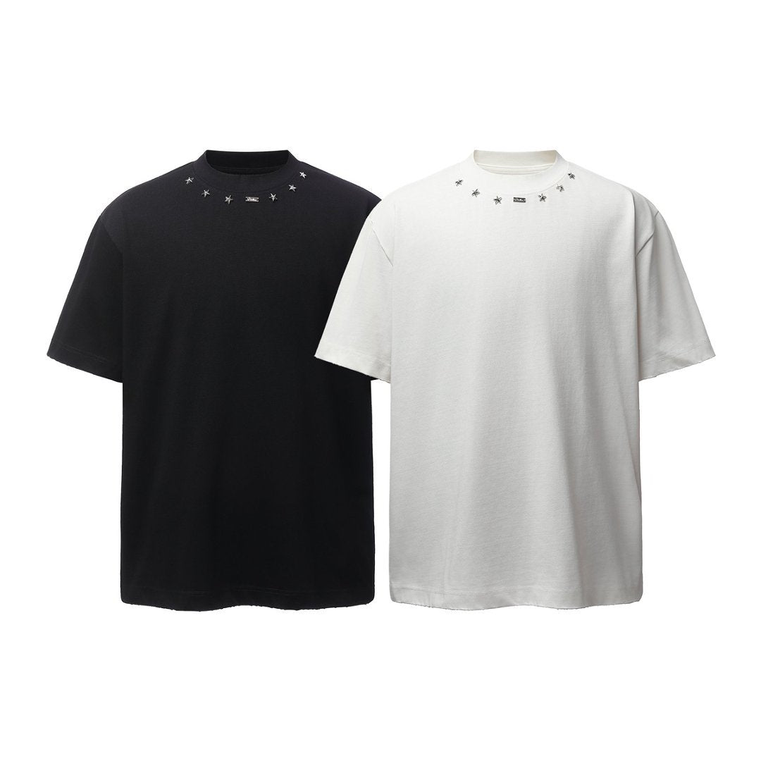 Heavyweight Metal Detail Short Sleeve T-Shirt