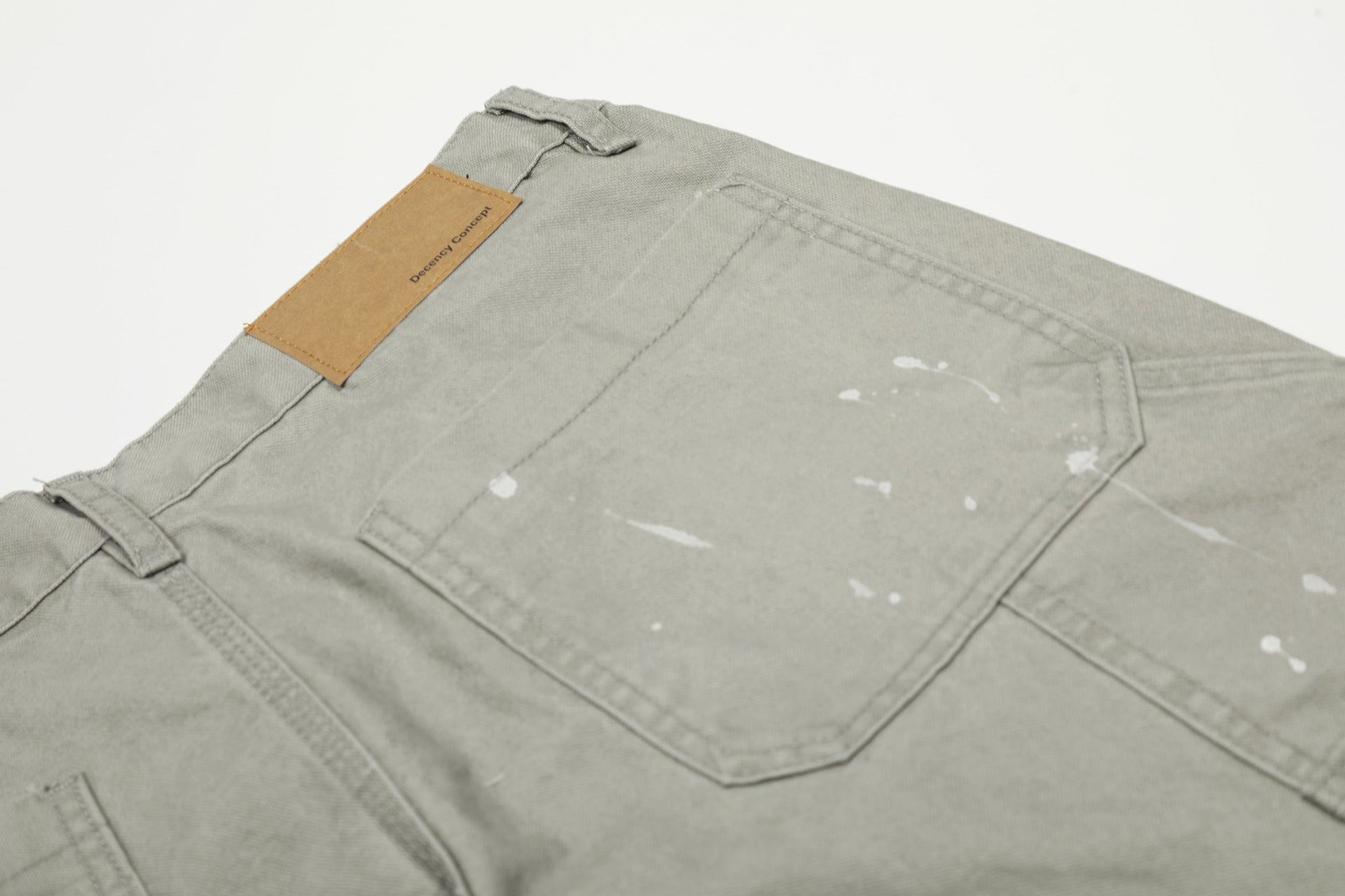 Paint Splatter Panel Wide Leg Pants