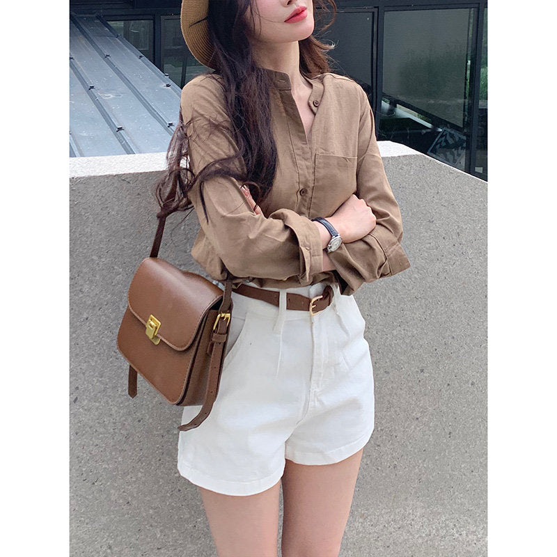 High-Waisted Loose Trendy Shorts