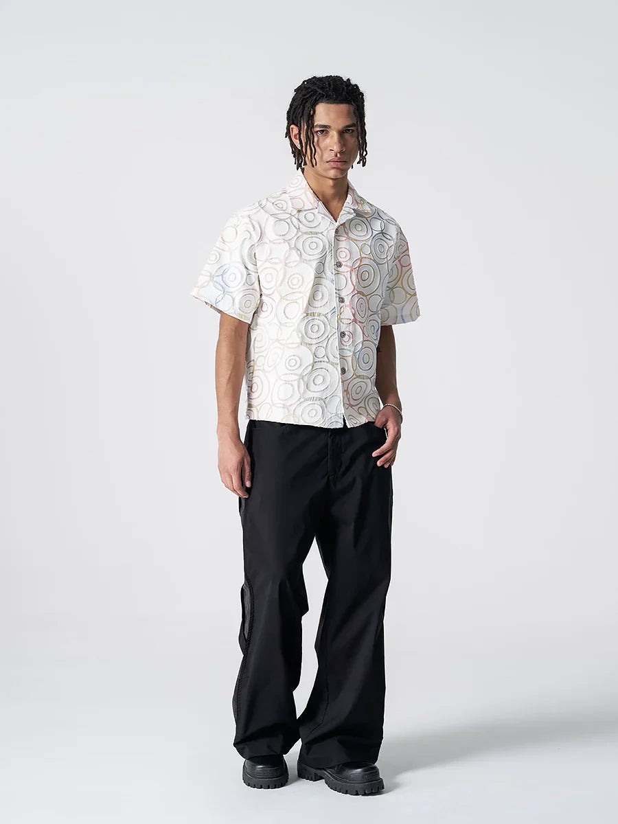 Polka Dot Print Short Sleeve Shirt