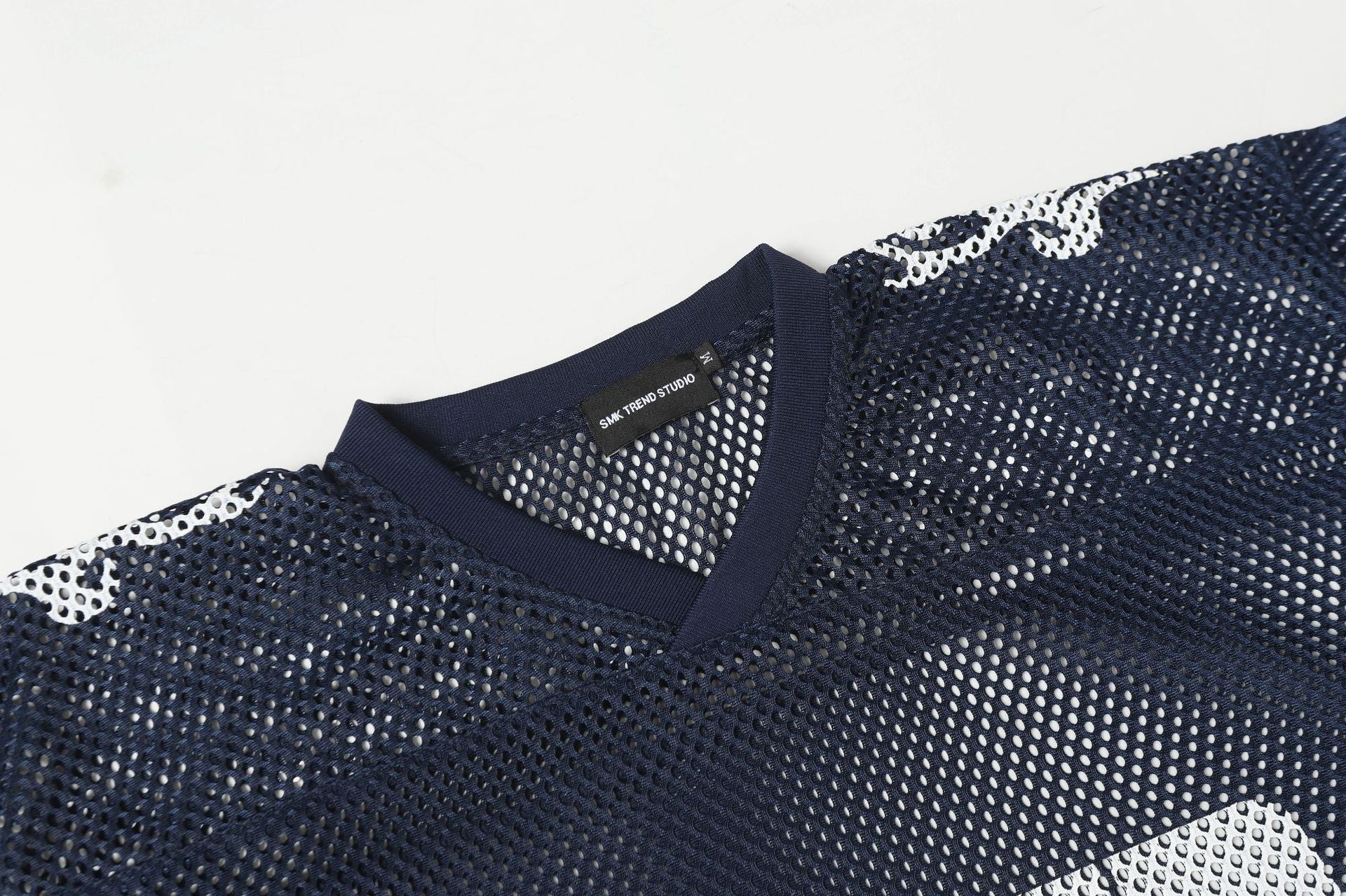 Mesh Number Print Short Sleeve T-Shirt