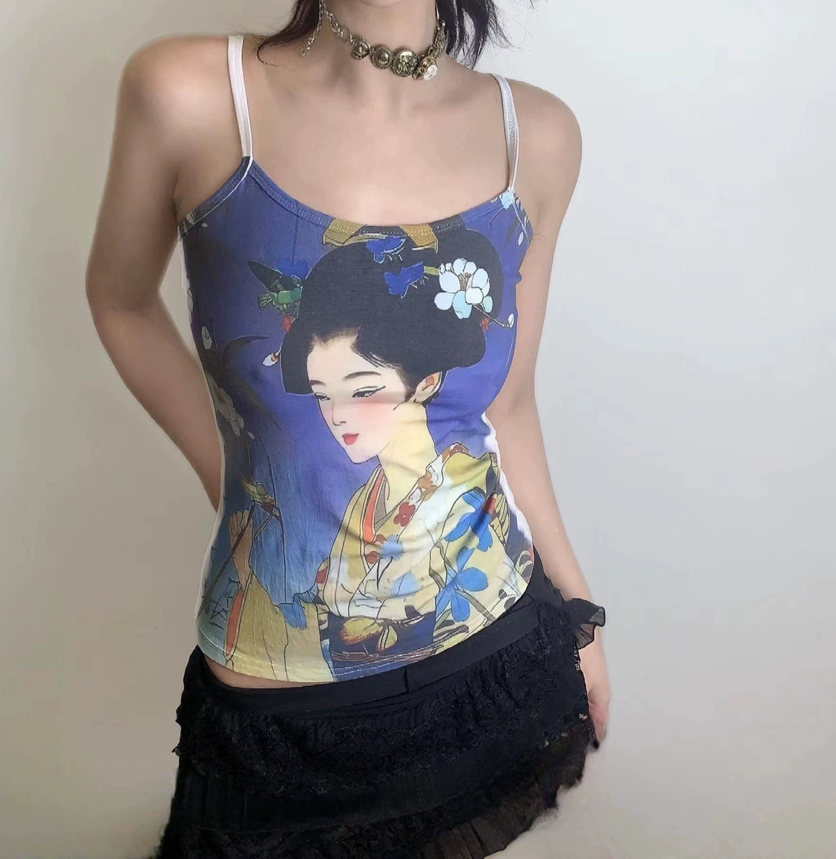 Ukiyo-E Print Tank Top