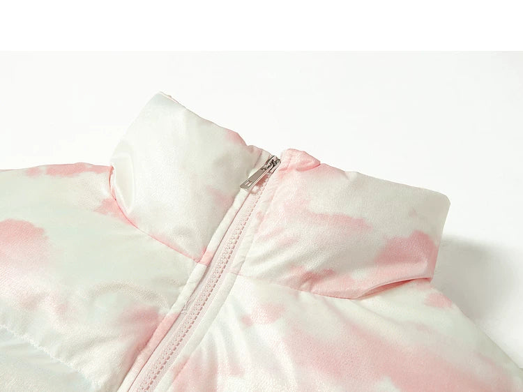 Oversize High-Neck White Duck Down Jacket