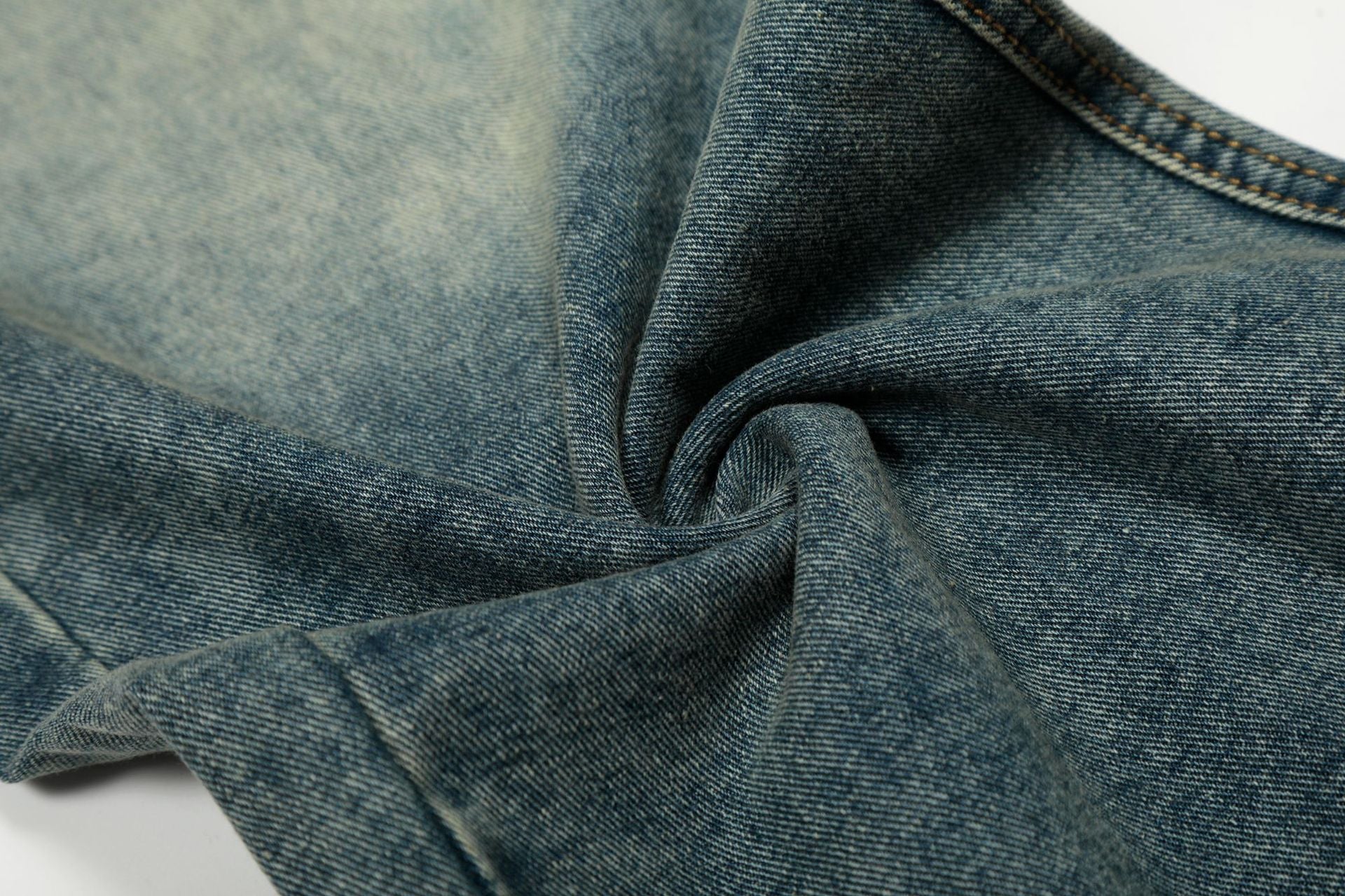 Star Patch Rivet Wide Leg Denim Jeans