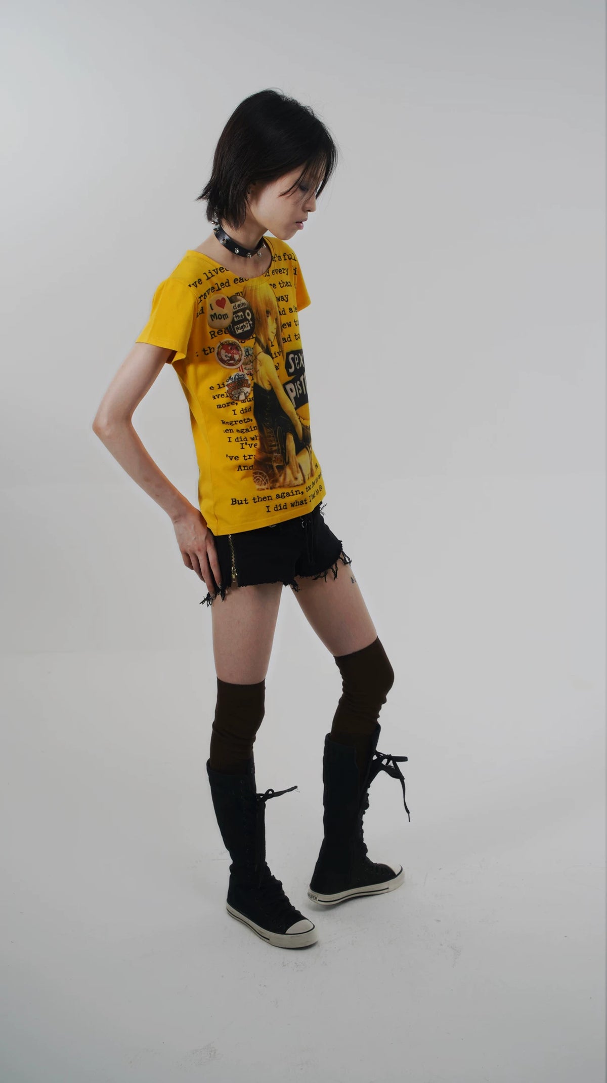 Cartoon Print Short Sleeve T-Shirt