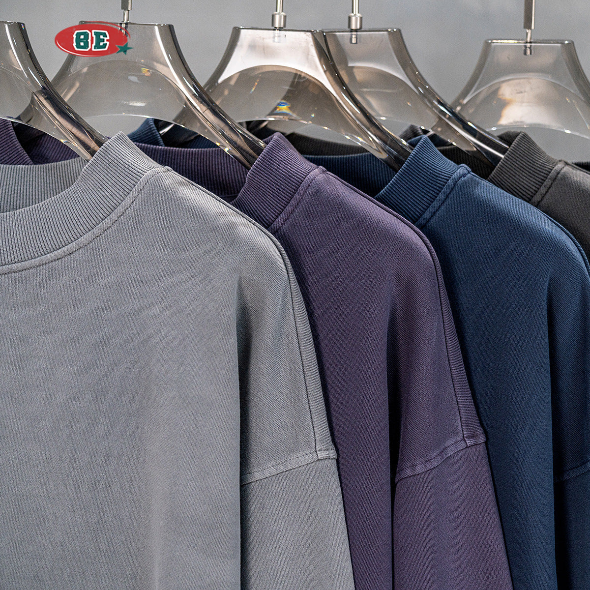 Washed Round Neck Sweatshirt & Sweatpants Setup