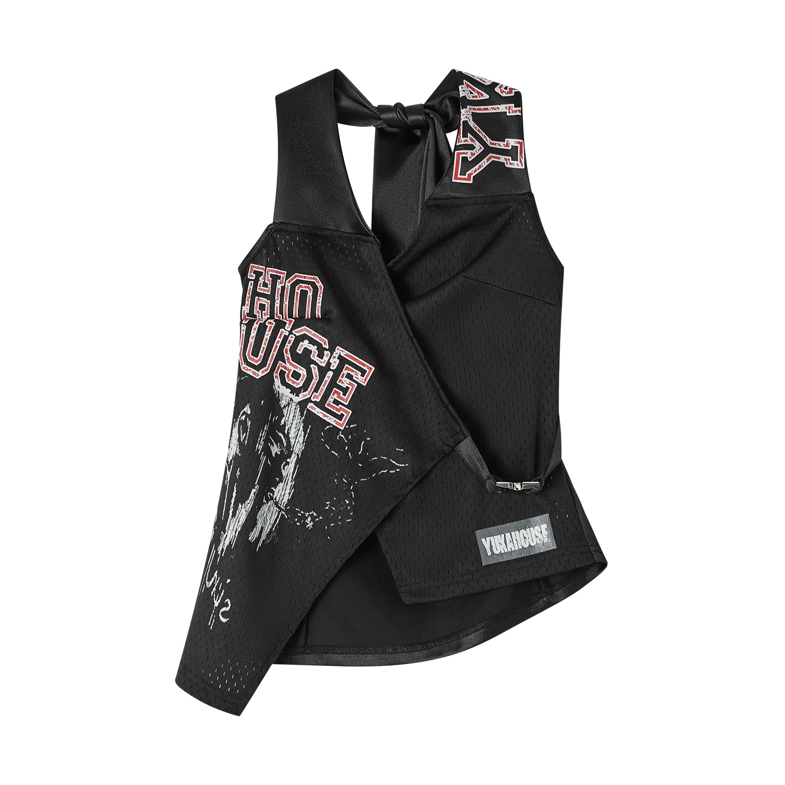Halter Letter Print Tank Top