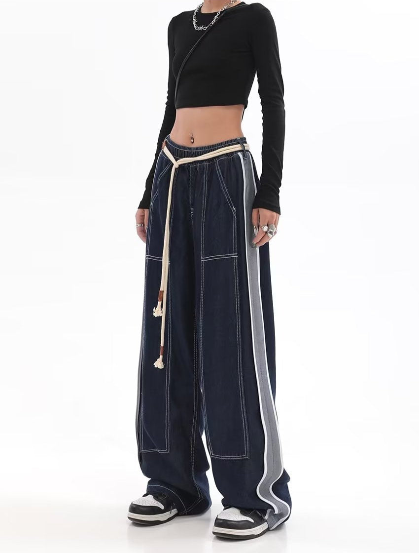 Japanese Wide Leg Baggy Denim Pant