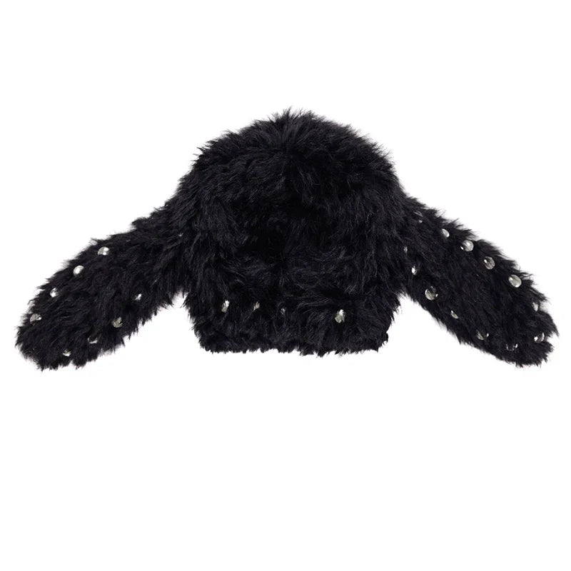 Studded Rabbit Ear Hat