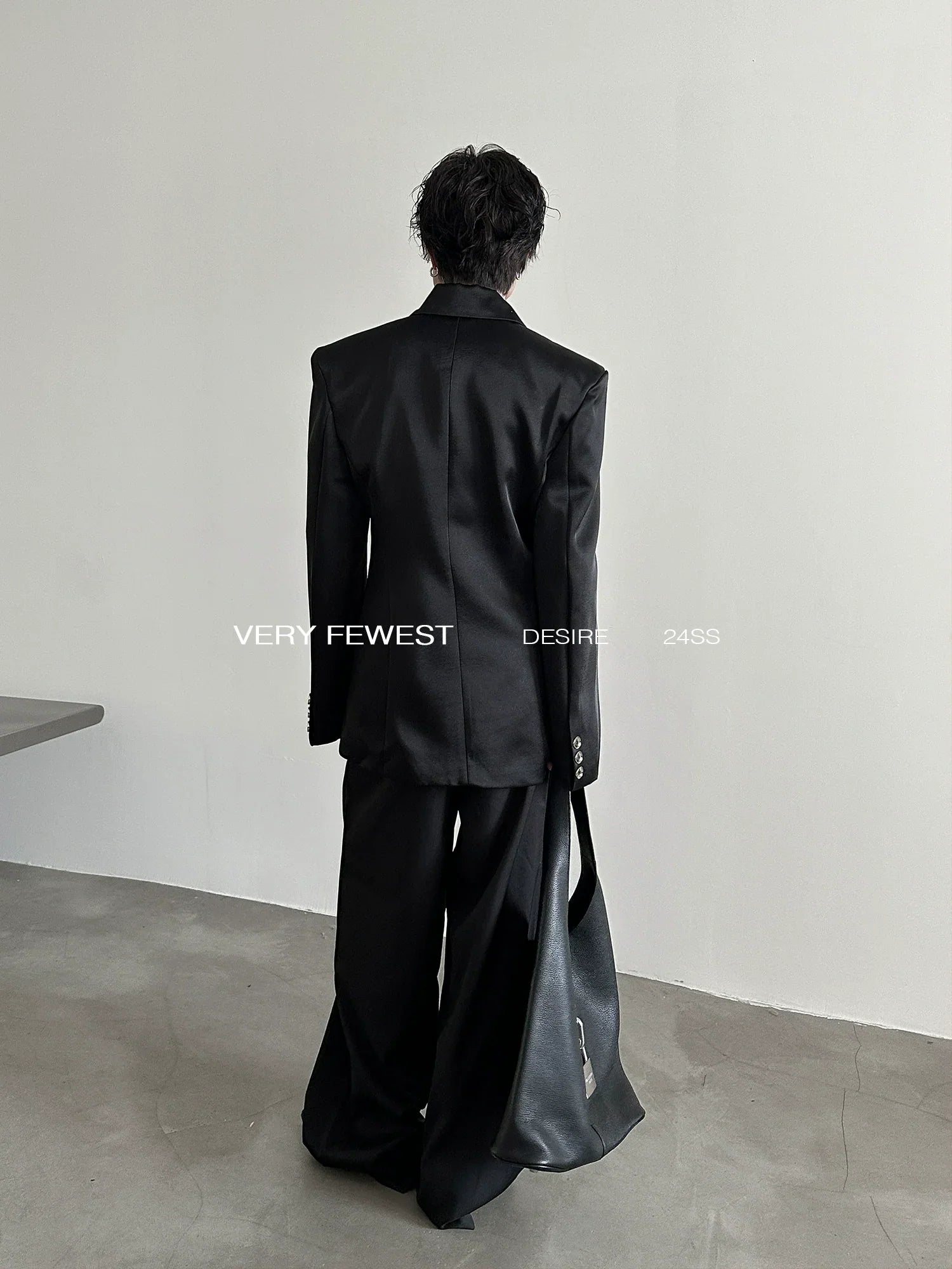 Three Dimensional Silhouette Shoulder Pad Tailored Jacket