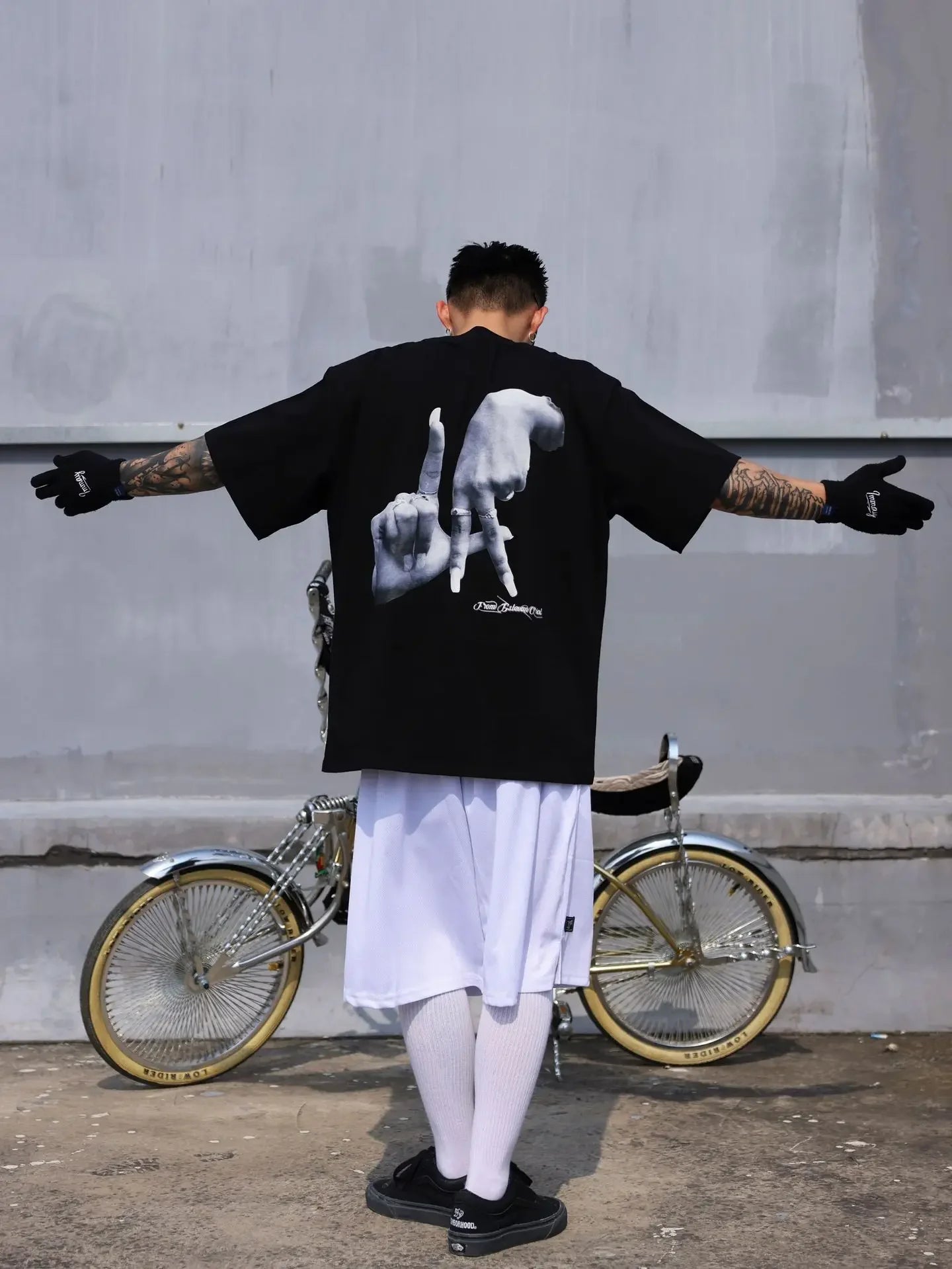 Hand Gesture Graphic Printed T-shirt