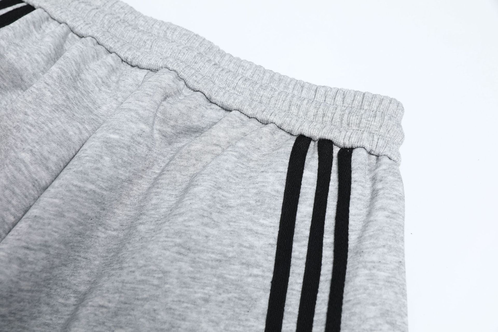 Deconstruction Curved Leg Wide Leg Sweatpants