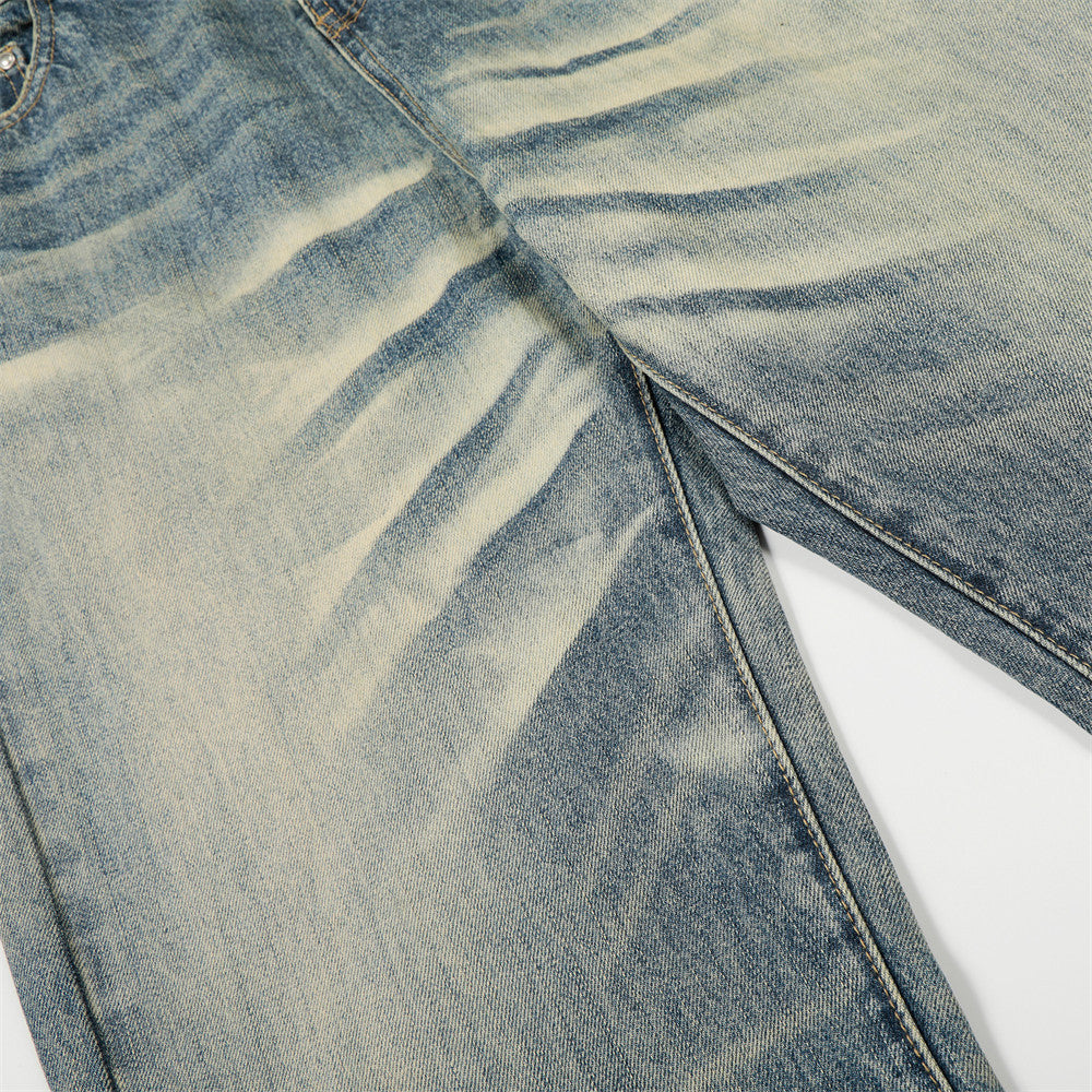 Distressed Wide-leg Jeans — Vintage Vibe