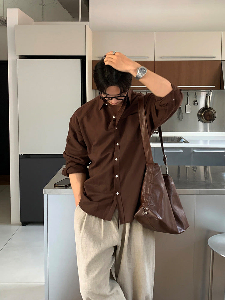 Cotton linen Long-Sleeved Shirt