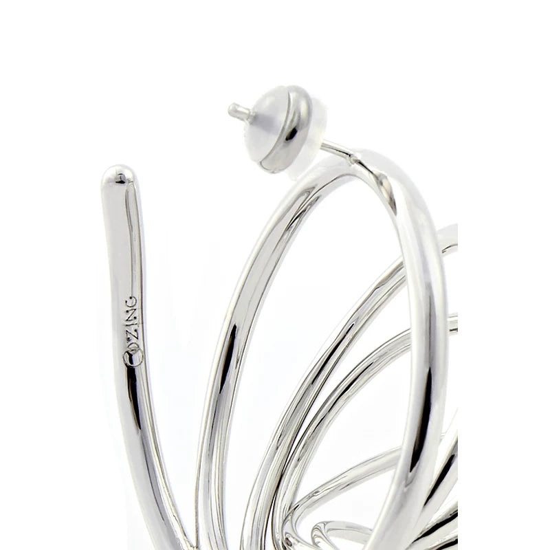 Spiral Circle Earrings
