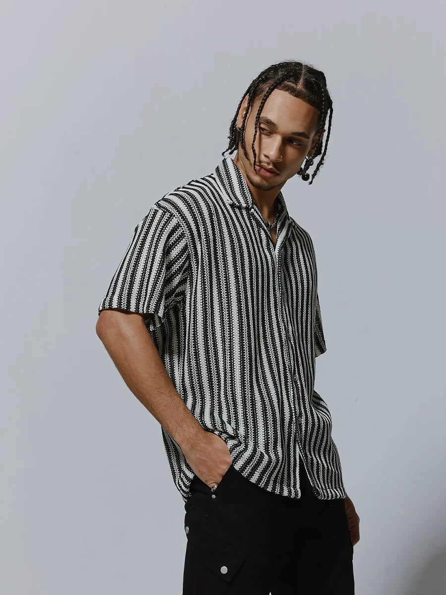 Stripe Woven Turn-Do