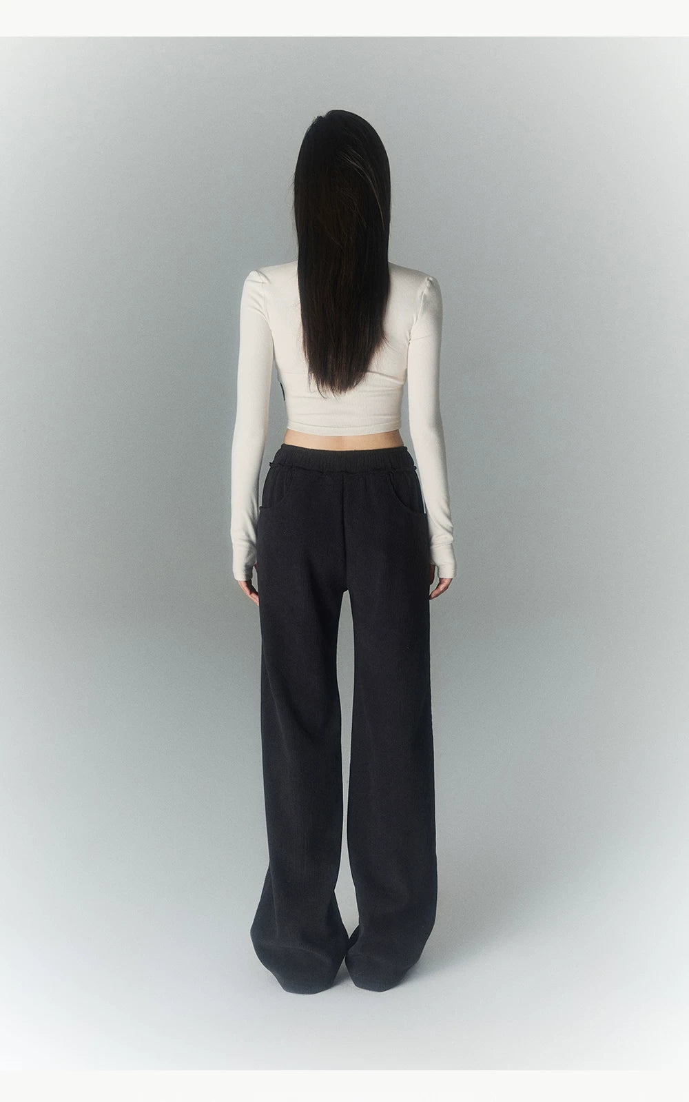 High Waist Sporty Straight Sweatpants