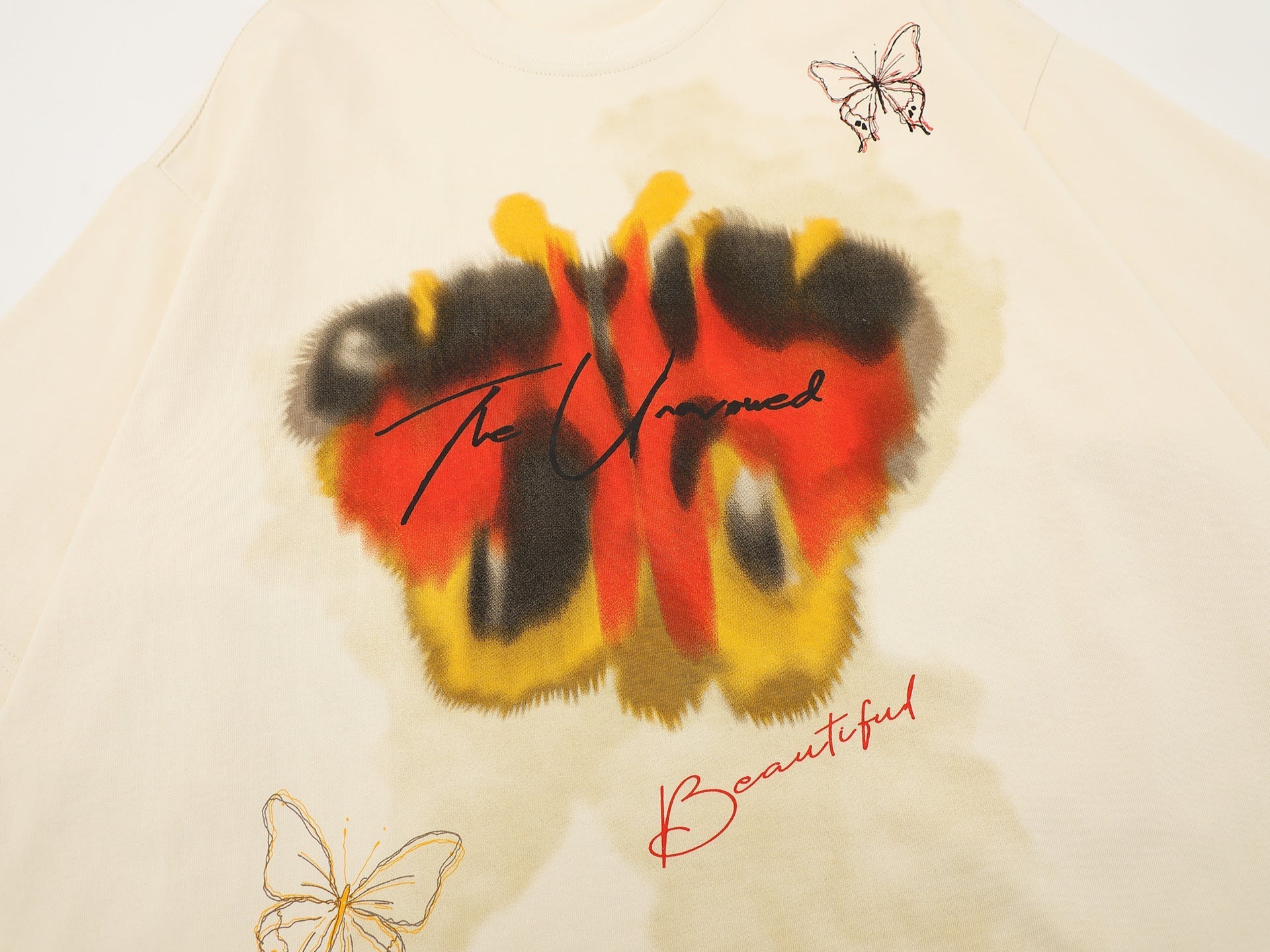 Butterfly Graphic Print Short Sleeve T-Shirt