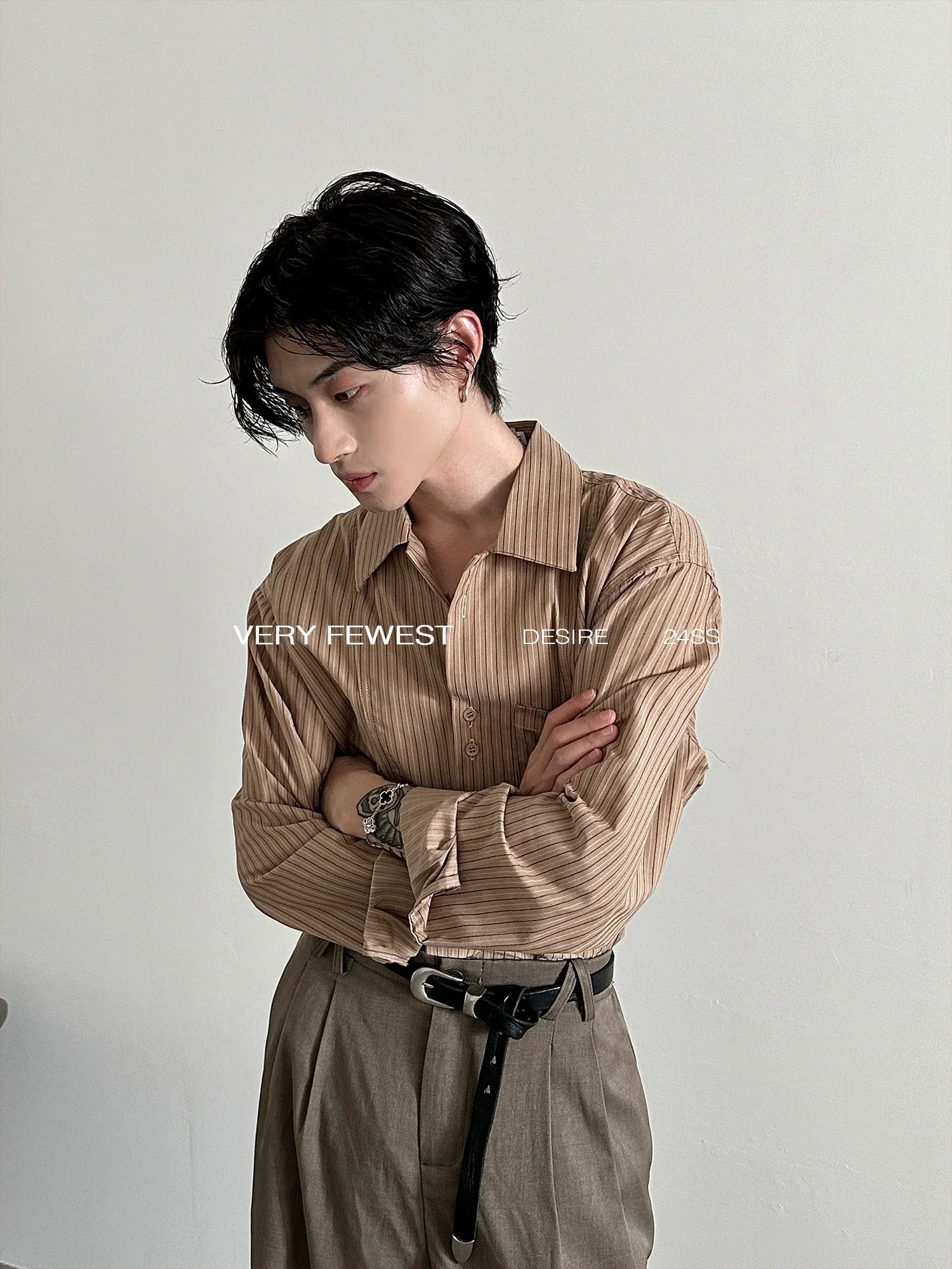 Stripe Loose Long Sleeve Shirt