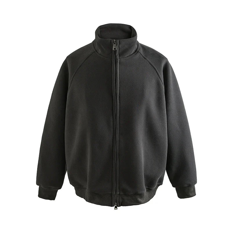 Heavyweight Double Ziper Sweatshirt