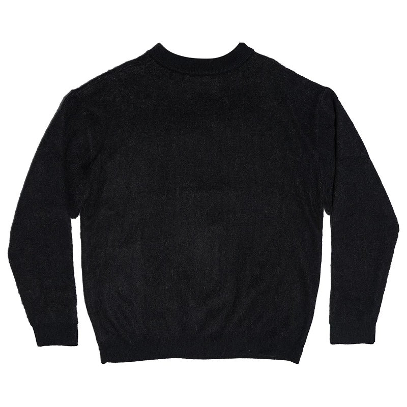 Dog Graphic Design Oversize Knit Sweater