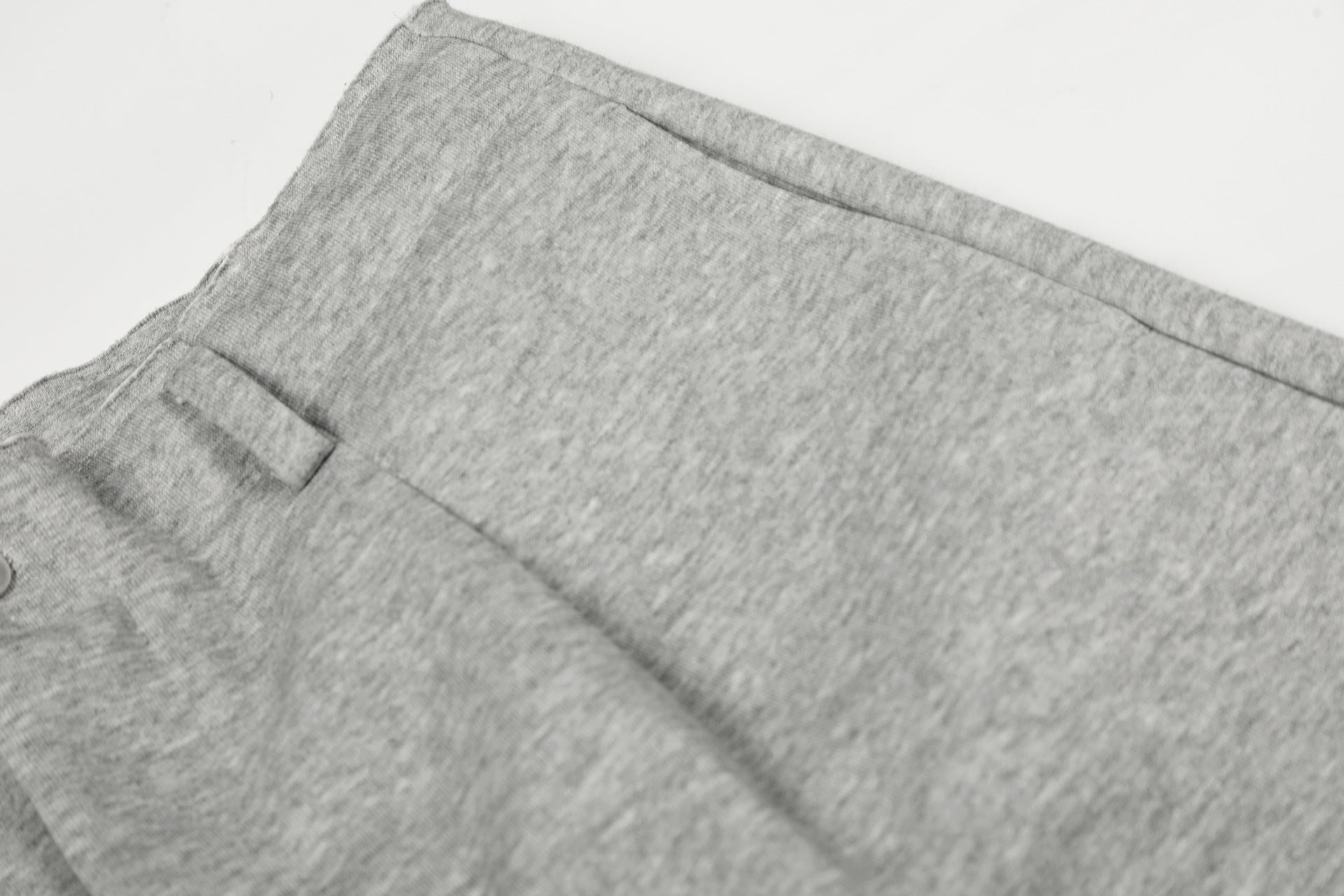 Deconstruction Irregular Curved Seam Wide Leg Sweatpants