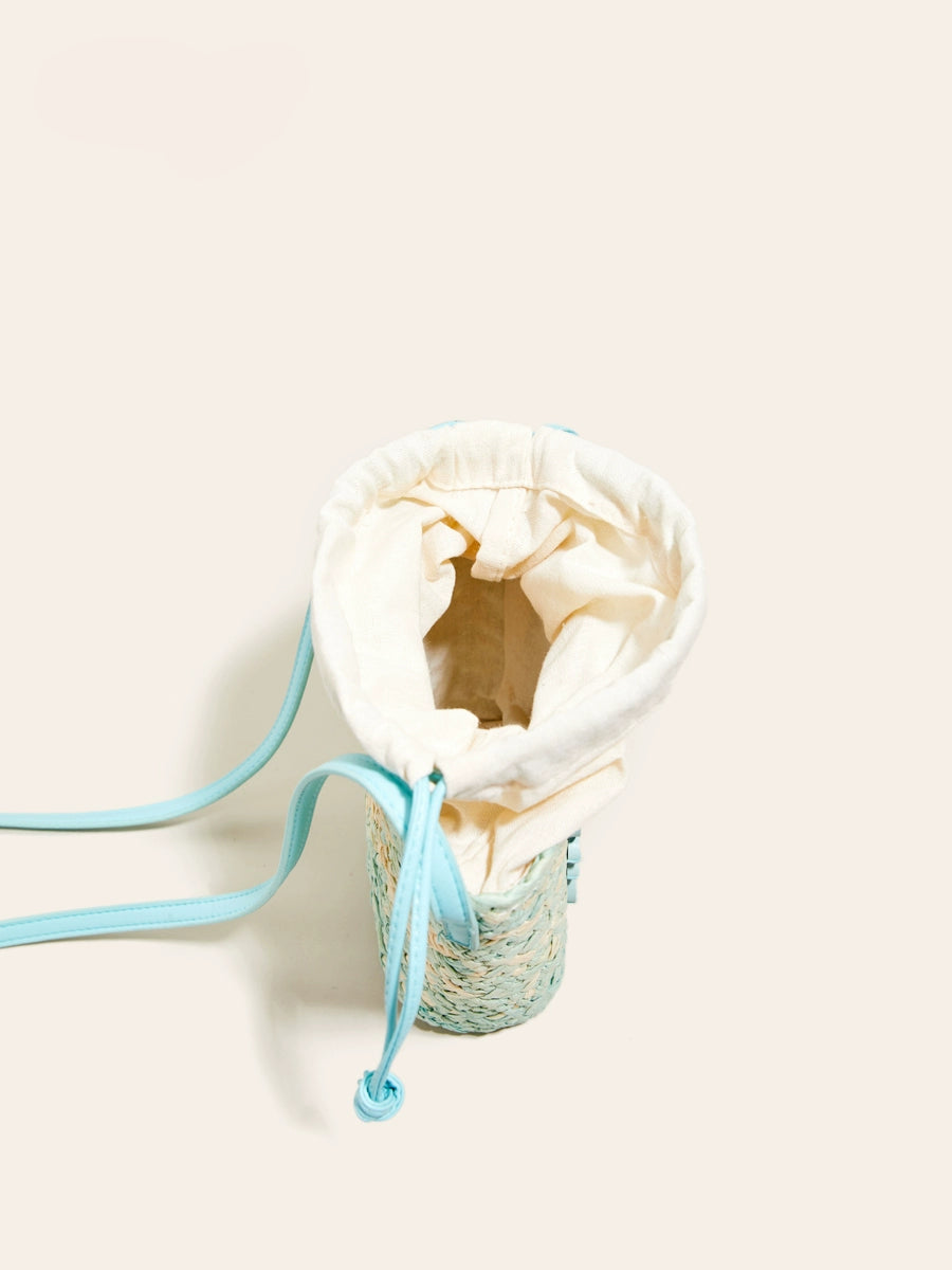 French Rattan Straw Vacation Bag