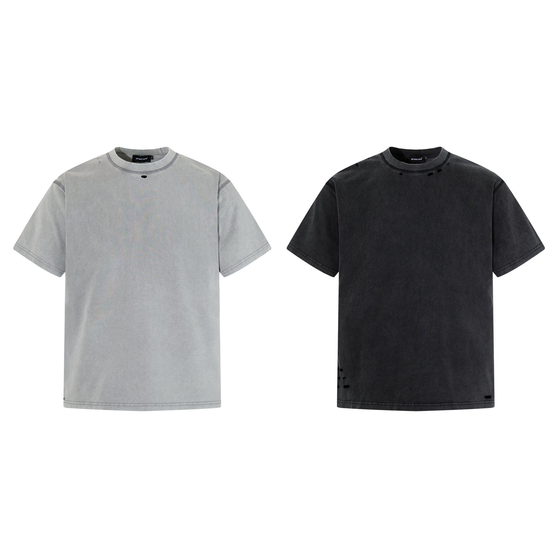 Washed Damage Short Sleeve T-Shirt