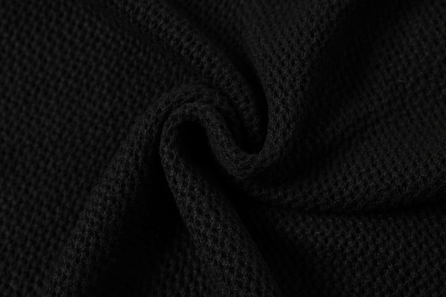 Openwork Short Sleeve Knit Polo Shirt