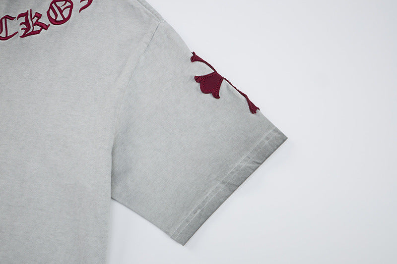 Washed Cross Logo Short Sleeve T-Shirt