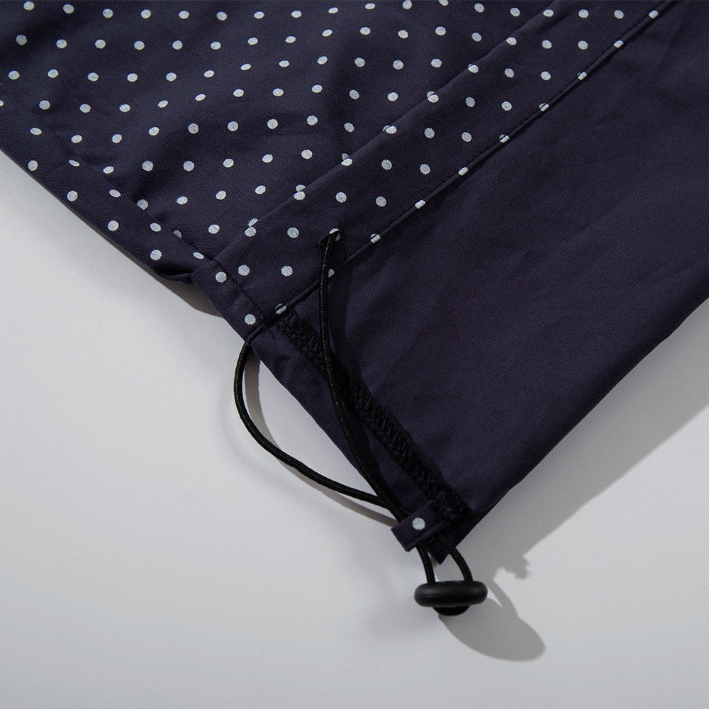 DAXUEN Wide leg polka dot trousers with stripes