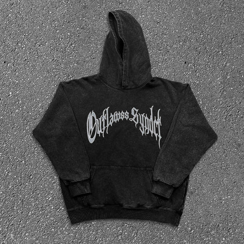 Sudadera oversize con lavado intenso - Negro / S