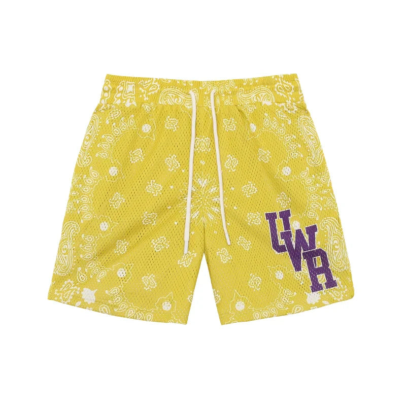 Drawstring Graphic Letter Design Sporty Short Pants