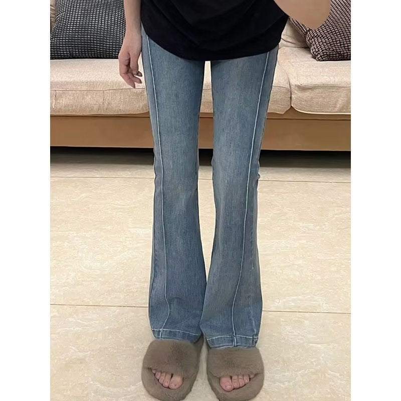 Jeans bootcut retrò blu