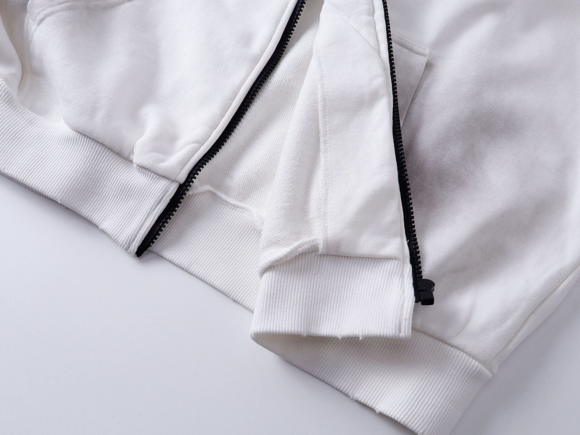 Dirty Washed Logo Print Zipper Hoodie & Dirty Washed Sweatpants Setup