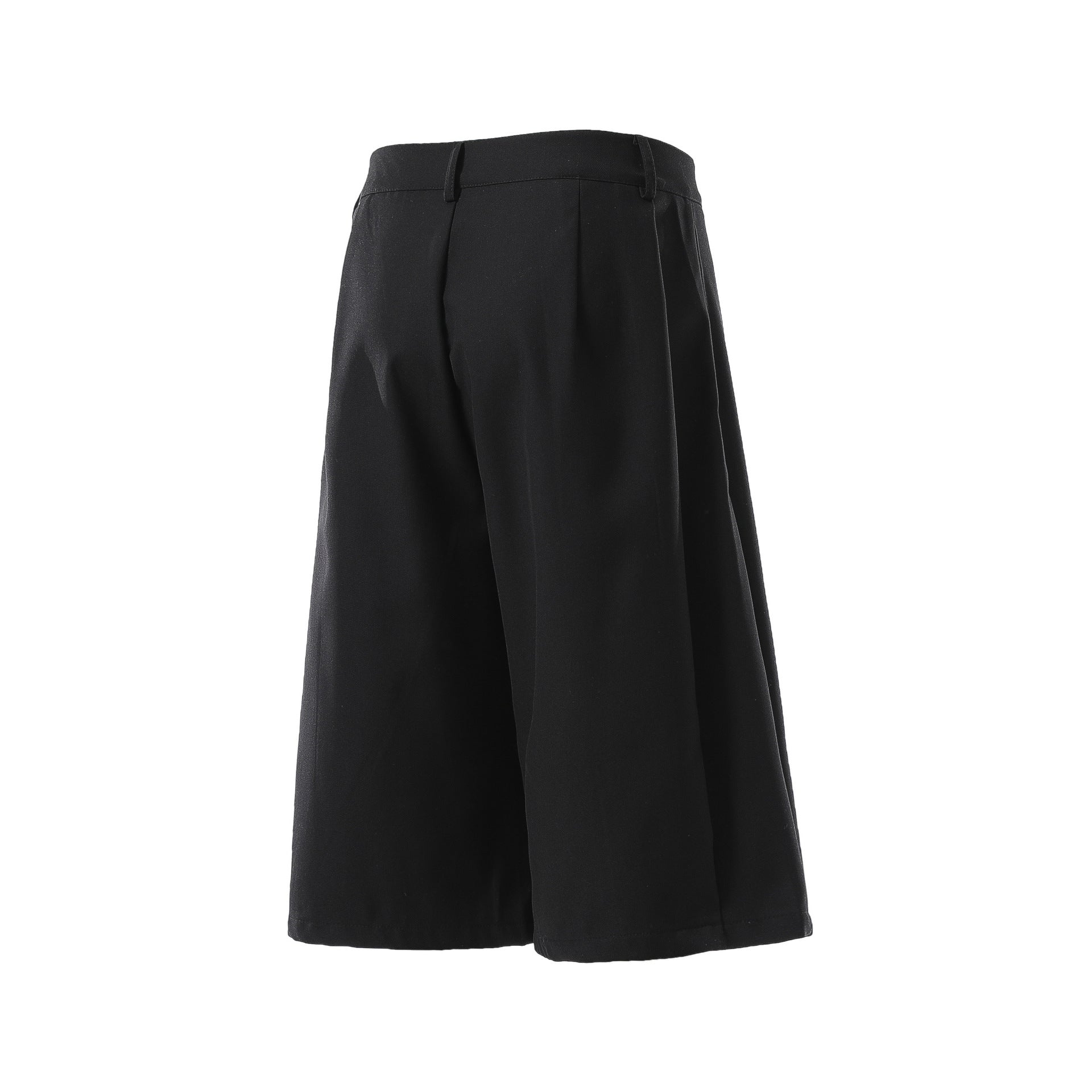 Pleats Cropped Pants
