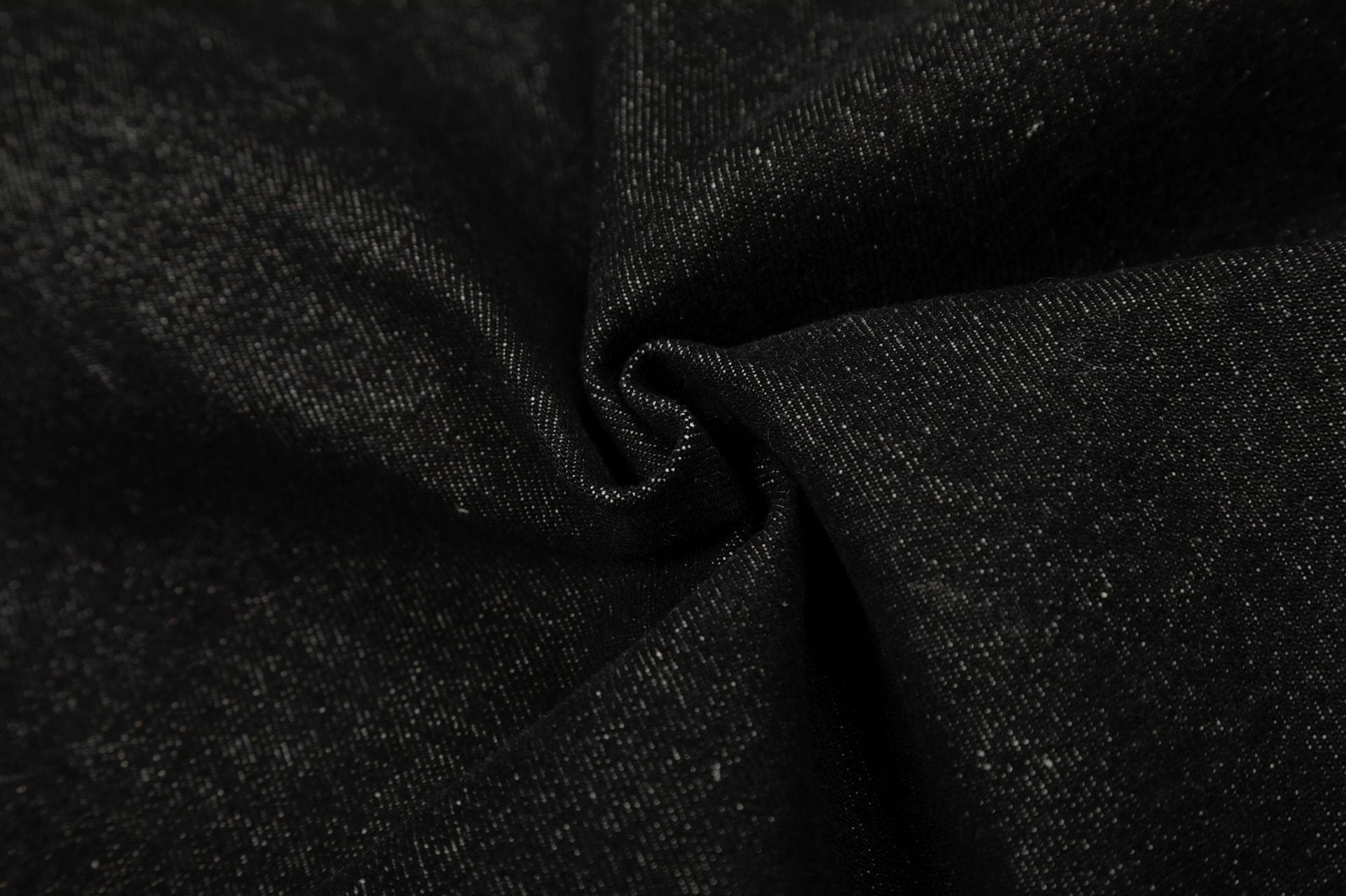 Raw Denim Pleats Metal Buckle Jacket