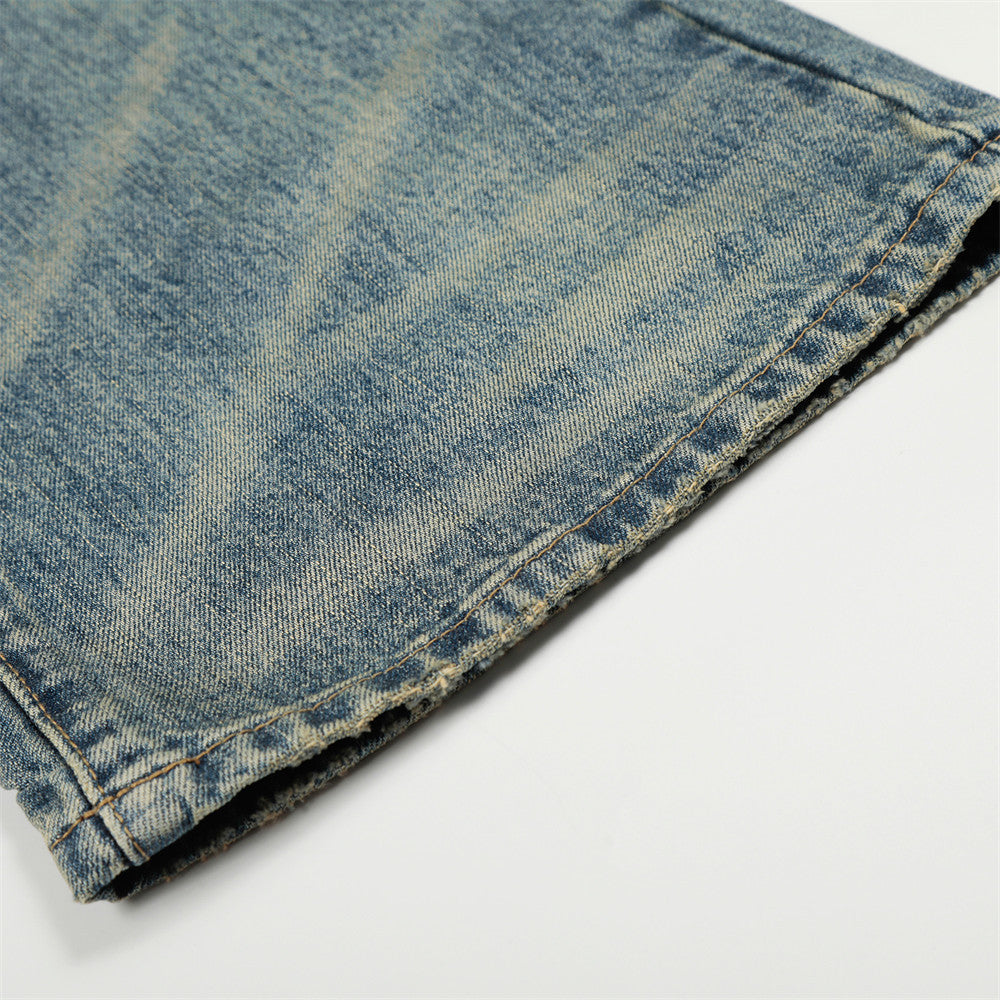 Distressed Wide-leg Jeans — Vintage Vibe