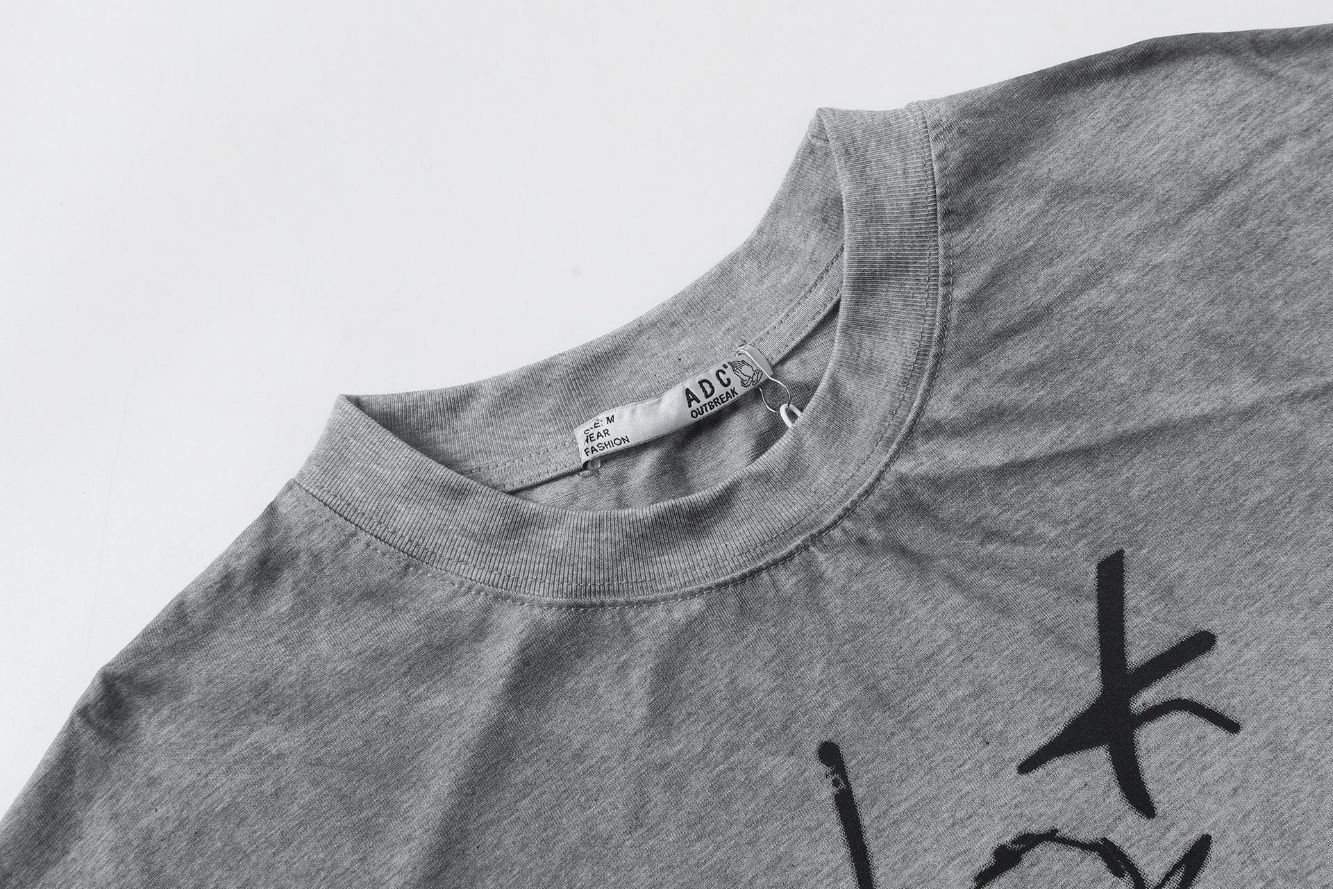 Washed Graphic Art Print Short Sleeve T-Shirt