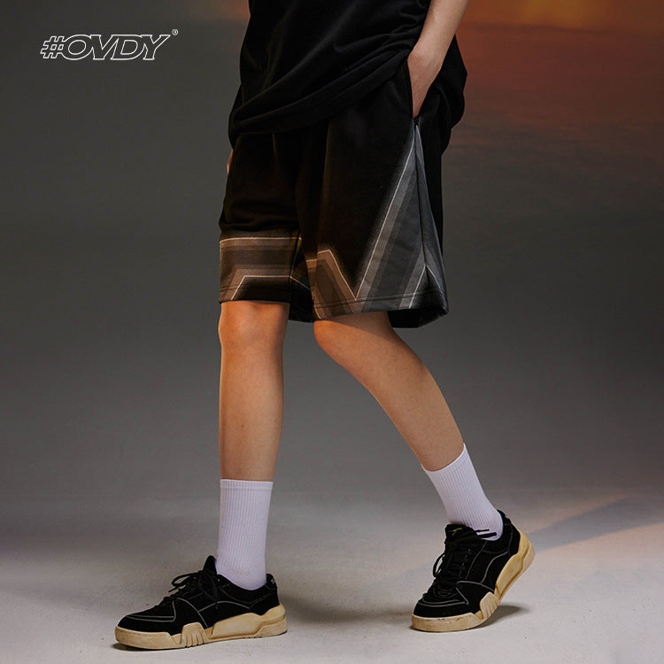 Breathable Straight-Leg Shorts