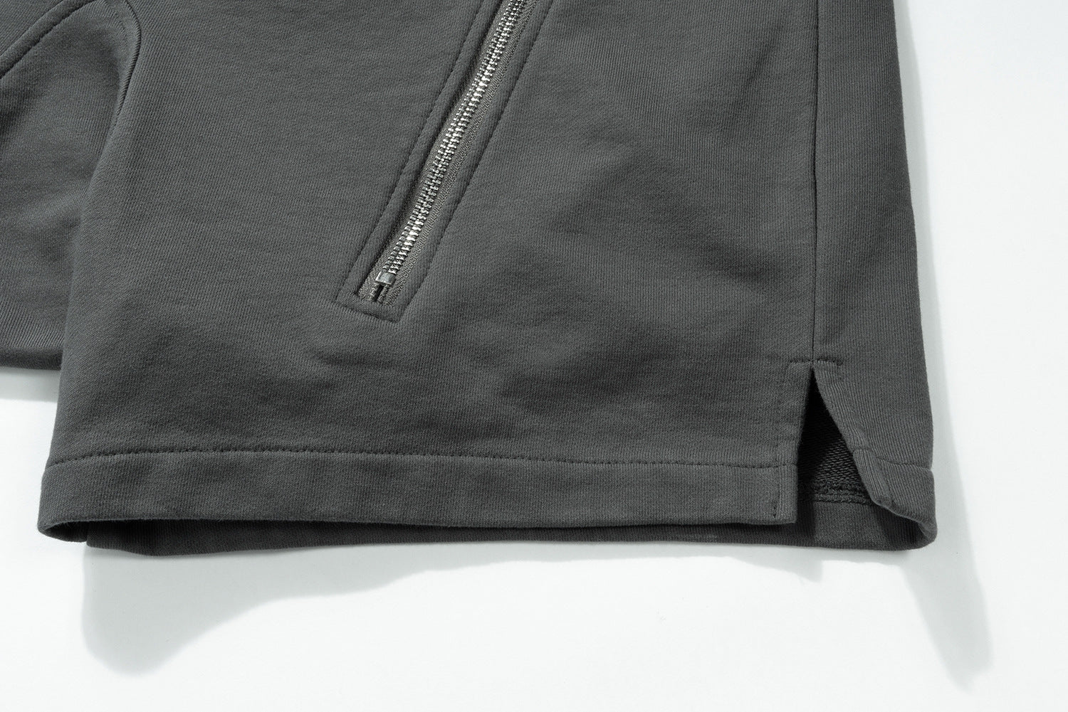 Drawstring Zipper Short Pants