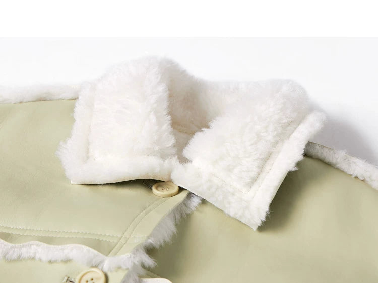 Suede Fur Collar Jacket